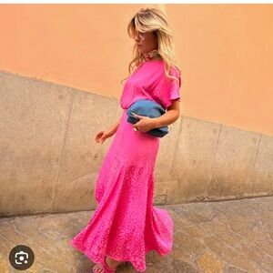Never Fully Dressed Pink Maxi Dress
